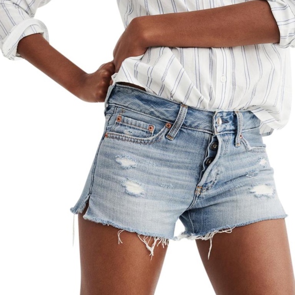 Zara Pants - ZARA DISTRESSED MINI JEAN SHORTS